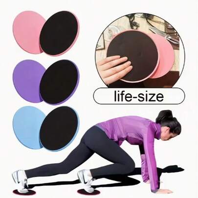 2 Stücke Verschränkte Übungsfliesen, geeignet für Yoga, Pilates, Rumpfkrafttraining, Dehnen zuhause - Strapazierfähiges PP-Material, gemischte Farben, ideal für Heimfitnessraum und Fitness-Enthusiasten, Trainings-Zubehör, multifunktionale Fitnessausrüstung, stilvolle Trainingsausrüstung