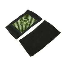 1 par  Rodilleras deportivas gruesas y transpirables, accesorios de gimnasio con diseño de puntos asimétricos, rodilleras deportivas de soporte para la rodilla - Negro - Ver 3