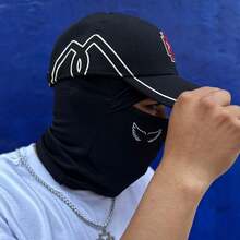 1 Balaclava Duki   Murciélago    Tela    Ninguno    accesorio  todas las temporadas - Negro - Ver 8