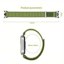 适用于小米手环10/9/8的尼龙运动表带，柔软可调节透气，男女通用，智能手表表带替换装 - Mi Band 10/9/8 - 查看 2