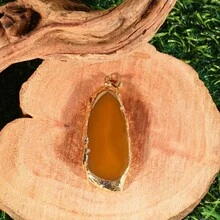 1 قطعة قلادة شريحة من الأجاص الطبيعي، قلادة حجر خام مطلية بالذهب، مجوهرات أحجار كريمة ملونة، قلادة بوهيمية من البلورات للنساء - متعدد الألوان - مشاهدة 20