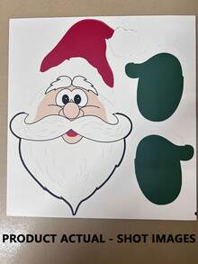 Mirilla de valla navideña - Diseño de Papá Noel y renos, decoración de jardín exterior, sin batería, ideal para celebraciones navideñas en el hogar y el jardín, decoraciones navideñas exteriores, decoración de temporada para el jardín, diseño alegre de animales, sin necesidad de energía