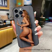 Funda de teléfono resistente a las manchas y duradera, original en negro.La funda para teléfono es adecuada para las series  11/12/13/14/15/16/Pro Max o Plus. - Negro - Ver 2