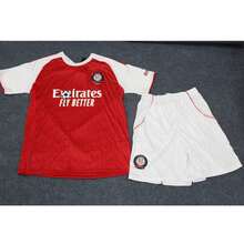 Customizable 2025 New Red Football Suit Set - Customized Logo, Name, Number, Player Breathable, Customized Running Football Sportswear - Red - View 2