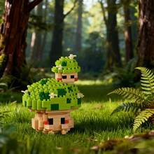 6 piezas Juego de bloques de construcción con forma de hongo adorable, diseño encantador, paraíso de hongos, tiempo de juego, interacción entre padres e hijos, adecuado como regalo de cumpleaños/vuelta al colegio para niños. Los bloques de construcción con forma de hongo no son solo un simple juego de bloques de plástico, sino un tesoro de creatividad para los niños. Cada hongo tiene una forma única y adorable, como si fueran pequeños duendes de un mundo de cuentos de hadas. - Multicolor - Ver 11