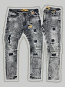 Men's Skinny Jeans, Player Style - jogador/02 - Xem 1