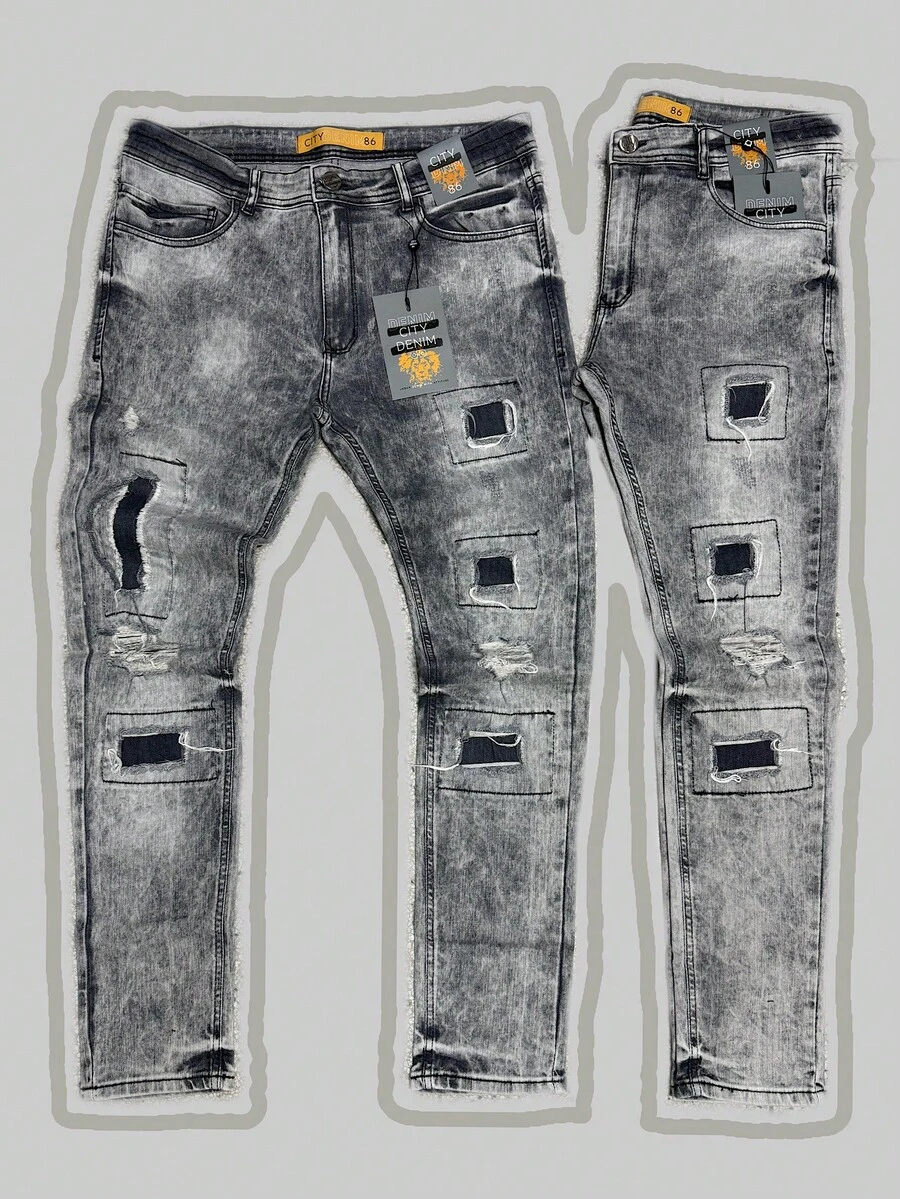 Men's Skinny Jeans, Player Style - jogador/02 - Xem 1