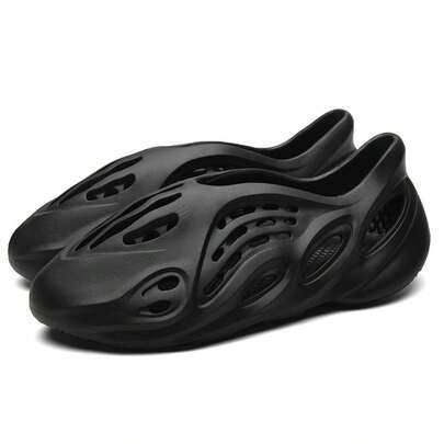 Men's Minimalist Solid Foam Clogs, Ventilated Hollow-Out Slip-On Sandals, Ultra-Light Anti-Slip Summer Comfort Footwear Best Valentine's Day Gift, Gift For Boyfriend Girlfriend