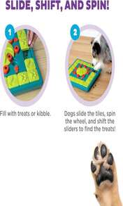 Outward Hound By Nina Ottosson Multipuzzle Level 4 Expert Dog Treat Puzzle For Enrichment, Blue - MàuG - Xem 3