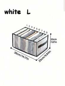 Foldable Storage Box For Underwear, Bra, Socks And Clothing Separation,Underwear Storage Boxes, Household Compartment Fabric Clothes Organizer, Drawers Dividers Organizer, Multifunctional Wardrobe Organizer For Panties Socks Bra Storage Decorations Decor Festival Decor Room Decor Home Decor Decor Bedroom Decor Dress Pants Shoes Jeans Boots Skirt - 彩色 - 查看 3