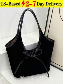 Vintage Matte Tote Bag Women Large Capacity Casual Bucket Bag Fashion Single Shoulder Handbag Retro Frosted Large Capacity Tote Bag Women's Casual Bucket Bag Chic Top-Handle Handbag Y2K Vintage Matte Finish Tote Bag Large Capacity Women Casual Bucket Bag Shoulder Handbag  Thanksgiving Accessory  Christmas Market Bag [US Local Warehouse] - 彩色 - 查看 13