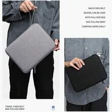 1 buah Tas Tangan Portabel Tahan Guncangan Berkualitas Tinggi untuk Tablet iPad 10,9"/12,9", Sarung Pelindung Kapasitas Besar dengan Slot Pena Tersembunyi, Pegangan Lembut untuk Membawa Tablet, Stylus, Mouse, Kabel, dan Aksesori Lainnya - MultiWarna - View 6