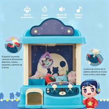 Máquina de muñecas familiar, juguete interactivo padre - hijo, máquina de agarrar cosas con música, máquina de caramelos de muñecas de monedas - Multicolor - Ver 9