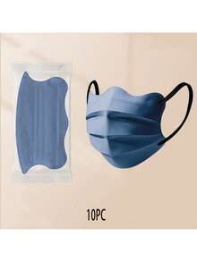 10pcs Disposable Face Masks For Women, Multi-Color, Fashionable, Breathable, UV Protection