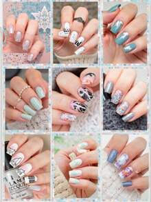 240pc Soft Gel X Toe Nail Tips Short Fake Toenail Tips Square Fake Toe Nail Tips For Toes Press On Toenails 12 Sizes French Artificial Toe Tips Acrylic Nails(Random Delivery) - ngẫu nhiên - Xem 3