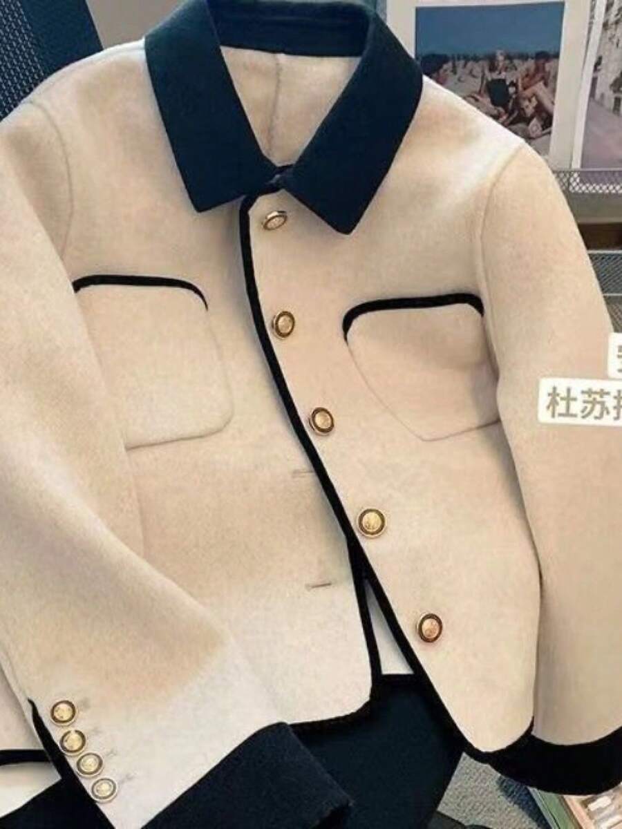 Women Trench Coats - Apricot - View 1