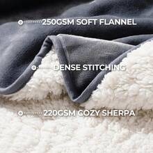 Waterproof Dog Blanket Bed Couch, Soft Plush Pet Blankets Small Medium Large Dogs Cats, Washable Puppy Blankets With Reversible Sherpa Fleece Furniture Protector, 25X 35, - 粉色 - 查看 9