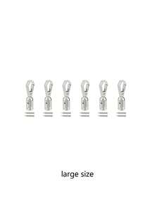Metal Swivel Spring Hook - Heavy Duty Lobster Clasp, Multi-Functional Bag Hardware Accessory, Suitable For Keychains, Wallets, Backpacks And Luggage Tags, Durable Metal Swivel Buckle, Suitable For DIY Craft Projects, Bag Repair, Rope End Caps, Rope End Terminators, Lobster Claw Clasp, Crimp Ends, Necklaces - Multicolor - View 17