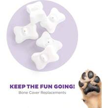 By Nina Ottosson Bone Parts Interactive Dog Puzzles - DogBrick, DogTornado, DogSmart, PuppyTornado, PuppySmart, 5 - Pack, White - Extra Bones (White) + Extra Parts - View 2