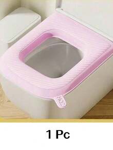 1pc Waterproof Warm Toilet Seat Cover, Bathroom Accessories, Universal Toilet Bowl Lid, Portable Home Use For Winter - Multicolor - View 18