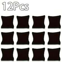 1/2/3/5/7/8/10/12/15 Buah Bantal Beludru untuk Gelang, Jam Tangan, dan Gelang, Cocok untuk Pajangan Perhiasan Jam Tangan dan Gelang - Hitam - View 21