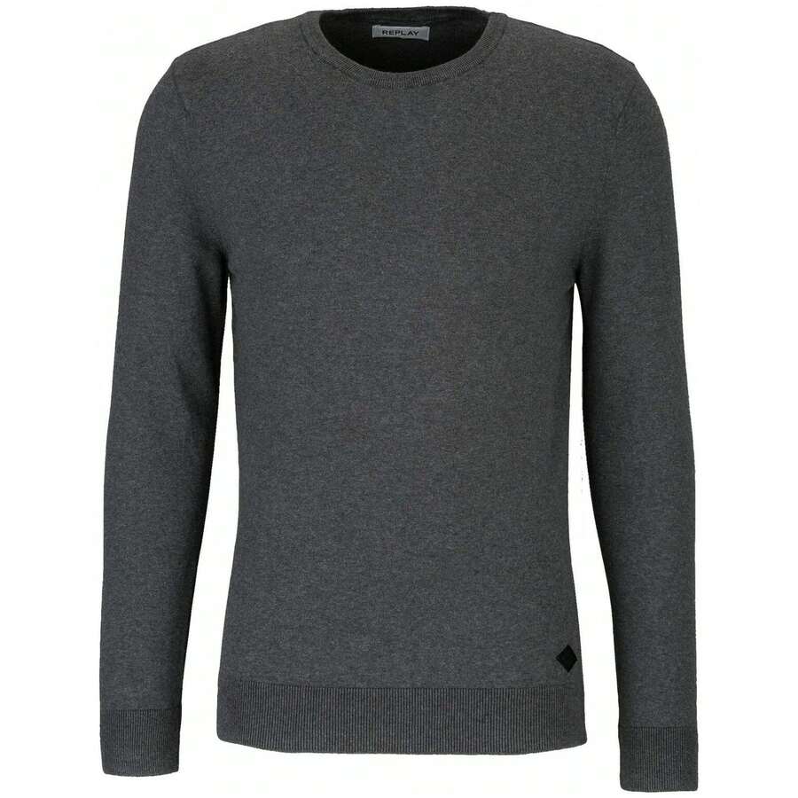 Replay Men Sports Knit Tops - Grey - View 1