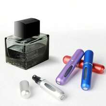 6ml Refillable Perfume Atomizer Mini Portable Spray Bottle - Leakproof Empty Pump Case For Travel Outgoing Daily Use Fine Mist Fragrance Dispenser Fit Purse Pocket Random Color - 紫色 - 查看 3