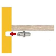 20/50/100pcs Heavy Duty Metal Shelf Brackets With Center Axle, 5x16mm (0.2" X 0.63") - Provides Sturdy Support For Cabinets, Cupboards And Furniture