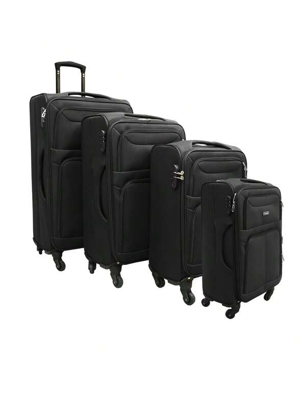 Walizka z tkaniny Oxford, walizka na kółkach, duża pojemność, 4-częściowy zestaw walizek z tkaniny Oxford, 20/24/28/32 cale, odporna na zarysowania i elegancka, wyposażona w elastyczne uniwersalne kółka, może być używana jako bagaż podríaęczny lub walizka