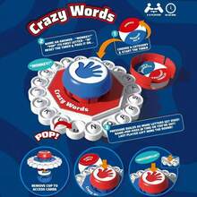 BASTA! Crazy Letter Spinner Board Game Instructions, Team Building, Fun Gathering, Parent-Child Game (The Color Of The Card Holder Cover Is Random) - Multicolor - View 4