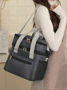 Set Sewing Machine Case, Sewing Machine Carrying Bag, Sewing Storage Bag With Multiple Pockets, Knitting Storage Case, Sewing Accessories Storage And Organizing Bag, Shoulder Bag Travel Tote Bag For Singer, Brother, Janome And Other Sewing Machines - Multicolor - View 6