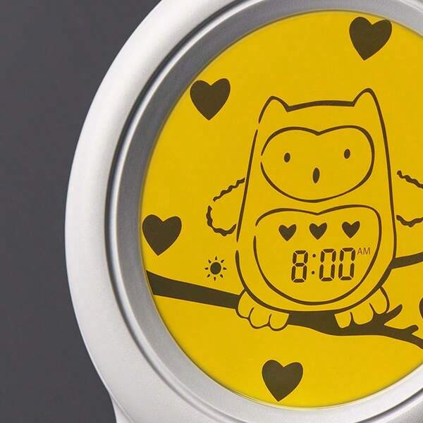 Groclock Sleep Trainer Clock, Alarm Clock And Nightlight For Young Children, USB-Powered