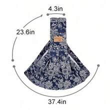 Vrbabies Easy To Wear Infant Carrier Slings, Lightweight Hands Free Baby Sling, Ideal Choice For Comfortable Parent-Child Relationships, Novice Parents Baby Carrier - 青花瓷 - 查看 8