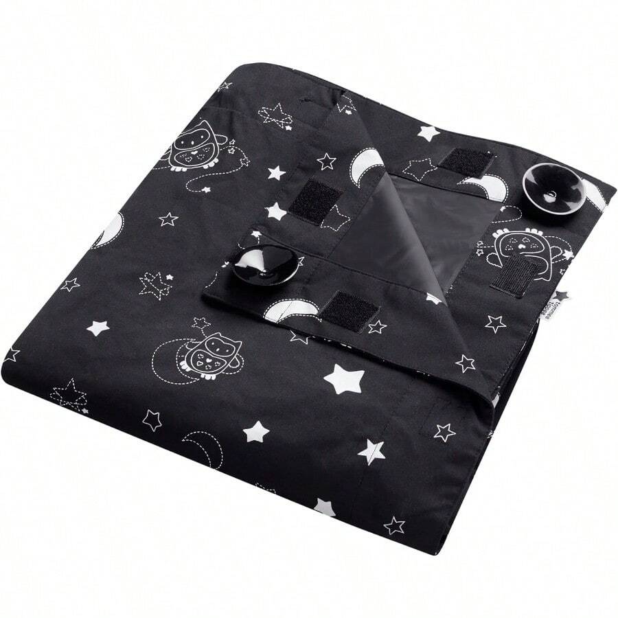Sleeptime Portable Blackout Blind With Suction Cups Adjustable And Lightweight Regular 130 X 99cm - Black - View 1