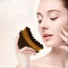 1pc Ergonomic Lymphatic Contour Face & Neck Care Brush - Multicolor - View 7