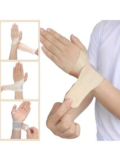 1pc/Breathable Wrist Support, Unisex Adjustable Elastic Sports Wrist Brace Compression Wristband With Support - Ideal For Wrist Care, Daily Use, Office Work, Exercise, Fitness, Basketball