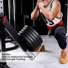 Fitvids Belt Squat Lever Arm Plate Loaded Gym Fitness Equipment For Full-Body Workouts Including Curls Rows And Guided Deadlifts Or Deadlift Assistance Designed To Work With 5/8 And Larger Diameter Hole Squat Racks For Versatile Strength Training Applications - Black - View 4
