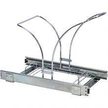 Household Essentials - Glidez Sliding Gabinete Organizador Cromado, Sencillo, Blanco, 1 - 16,25" de ancho x 21,5" de profundidad x 21 - Ver 8