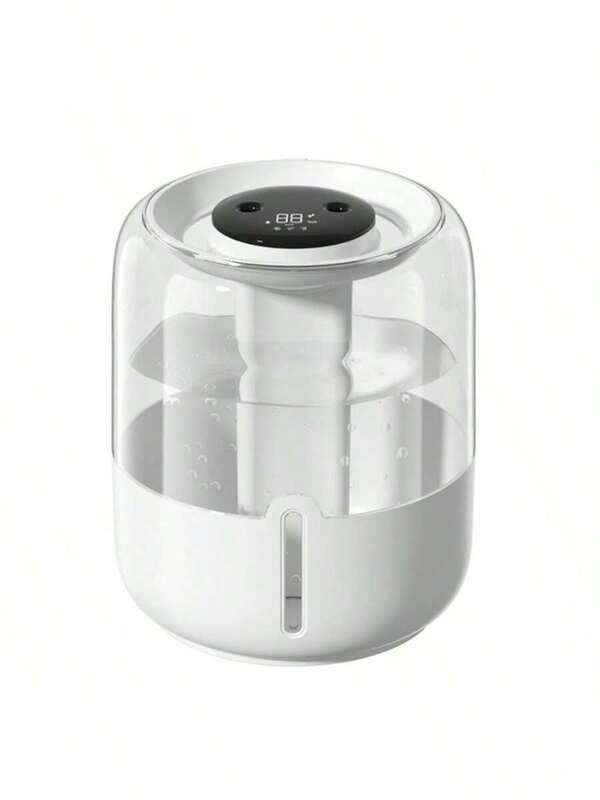 Large Capacity Quiet Humidifier With Digital Display & Night Light - Dual-Mode Operation, USB-Powered, 10.14oz/H Humidification, 1.61-2.64gal Capacity, Modern Aesthetic | Sleek Design | Plastic Construction, Humidifier For Room