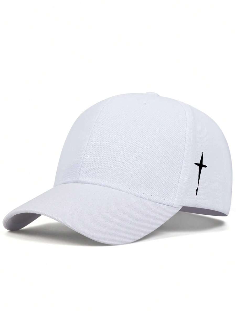 Men Geometric Embroidered Baseball Cap For Daily Life And Outdoor Casual Halloween