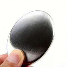 1pc Stainless Steel Oval Soap: Removes Odors From Hands And Garlic Smell - Essential Home Item - Multicolor - View 5