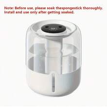 Large Capacity Quiet Humidifier With Digital Display & Night Light - Dual-Mode Operation, USB-Powered, 10.14oz/H Humidification, 1.61-2.64gal Capacity, Modern Aesthetic | Sleek Design | Plastic Construction, Humidifier For Room - White - View 7