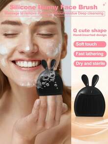 55PCS Makeup Tools Set Including:1pc Multi-Functional Zipper Toiletry And Cosmetic Bag Waterproof+3PCS Triangle Powder Puffs+3PCS Mini Air Cushion Powder Puffs+3PCS Air Cushion Powder Puff+1pc Hairband+2PCS Hand Bowl Strap+2PCS Facial Cleansing Sponges+2PCS Makeup Brush Cleaning Tools+1pc Facial Ice Compress+1pc Silicone Soft Hair Facial Tool,Giveaways,Professional Makeup Brushes,Complete Makeup Set - Black - View 5