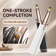 Electric Eyebrow Trimmer, Ladies' Eyebrow Shaver, Unisex Body Hair Remover, Automatic Eyebrow And Hair Trimmer, Hair Removal And Grooming Device, Eyebrow Pencil And Razor, Fully Automatic Eyebrow And Nose Hair Trimmer, 100mAh - Multicolor - View 3