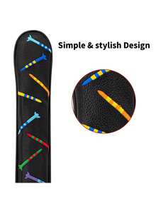 Fashionable Colored Nail Design Golf Pointing Rod Cover, Direction Indicator Rod Cover, PU Leather Positioning Rod, Practice Baseball Club Protective Cap - متعدد الألوان - مشاهدة 6