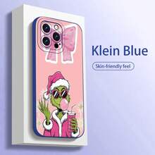 Personality Fashion Gre Ali Santa Pink Bow Angel Eye Soft Phone Case UV Printed Frosted Phone Protective Cover 360 Degree Full Protection For  11 12 13 14 15 16 16 Plus 16 Pro 16 Pro Max 17 17 Air 17 Pro 17 Pro Max Smartphones Case Christmas Holiday UV Printing. Christmas Accessories. Stocking Stuffers Christmas Phone Case Christmas Hot-Selling Phone Cases  Case 's Best-Selling Phone Cases Limited-Time Discount - Black - View 6