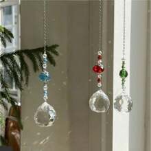 H&D HYALINE & DORA 3pcs Transparent Crystal Prism Ball Rainbow Maker Window Prism Suncatcher