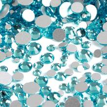 ICIQ Blue Series Silver Base Non-Hot Fix Crystal Glass Material Rhinestone, Decorative For Shoes, Clothes, Hats, Cups, Nails And Other Daily Items - Multicolor - View 22