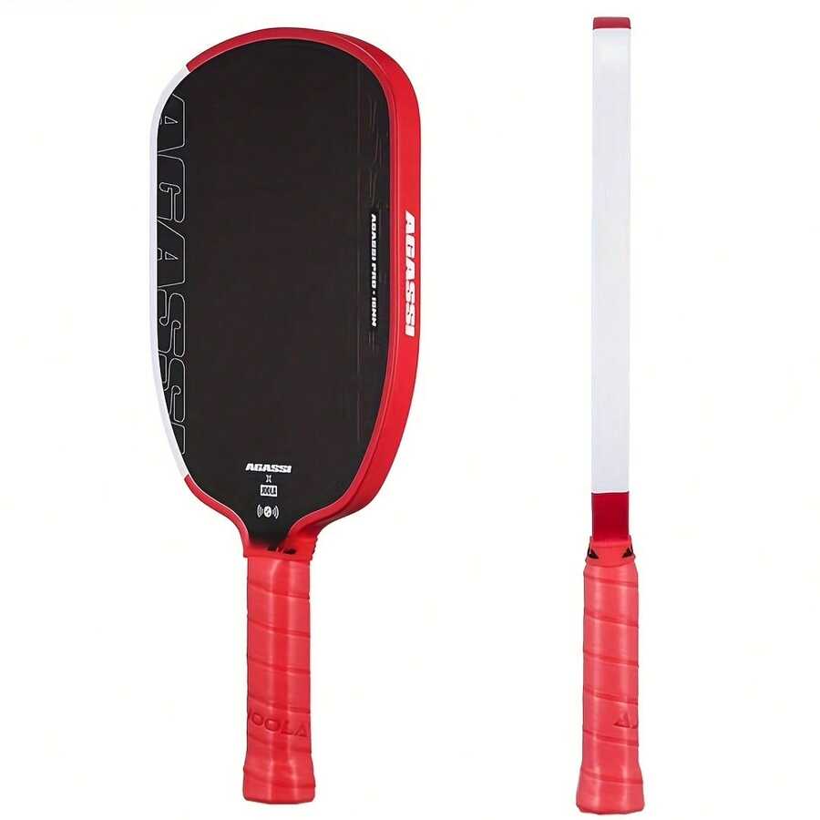 1-Piece AGS/GF Professional Pickleball Paddle - 16mm Carbon Fiber, Carbon Fiber Surface Enhanced Spin And Control, Textured Grip Improves Hitting Feel, Suitable For All Level Players And Domestic/International Tournaments - A - View 1