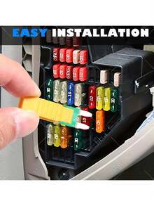 NODEMCU LUA Mini Model 60-Piece Car Fuse Combination Kit Small Mini Multi-Color Multi-Function Blade Fuse Replacement Kit, Suitable For Car/RV/Truck/Motorcycle/Boat/SUV Car Fuses - 60 - View 6